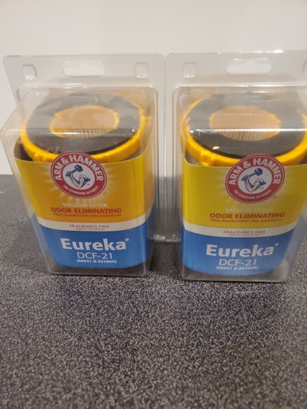 Arm & Hammer Set Of 2 Odor Eliminating Vacuum Filter for Eureka DCF-21